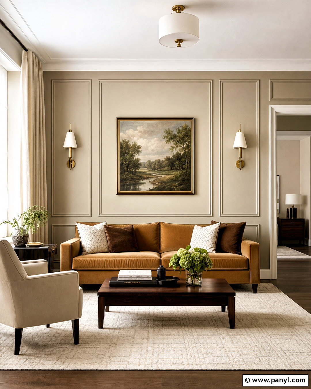 Picture Frame Molding Accent Wall - 20 apartment accent wall ideas