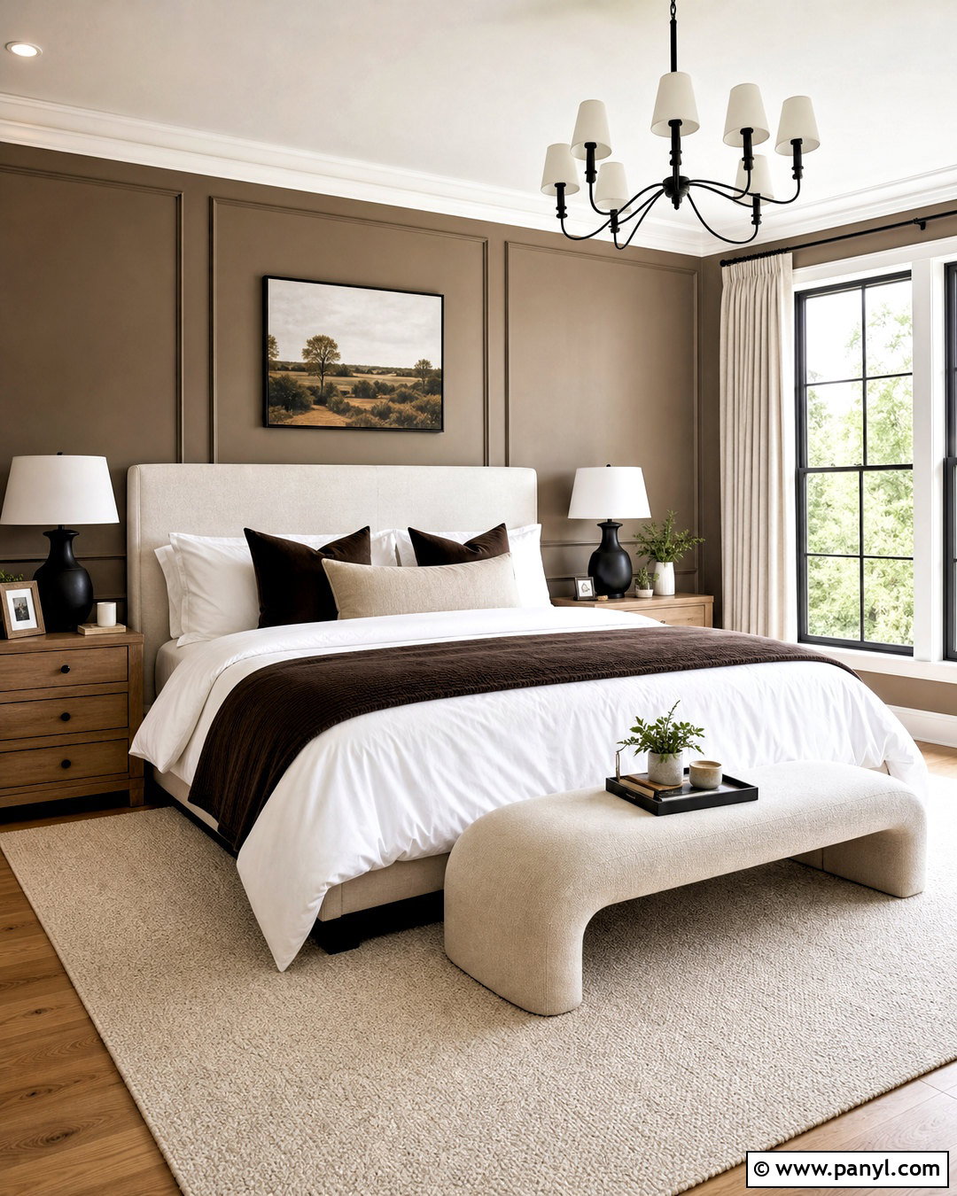 Picture Frame Molding Accent Wall - 20 modern farmhouse accent wall ideas