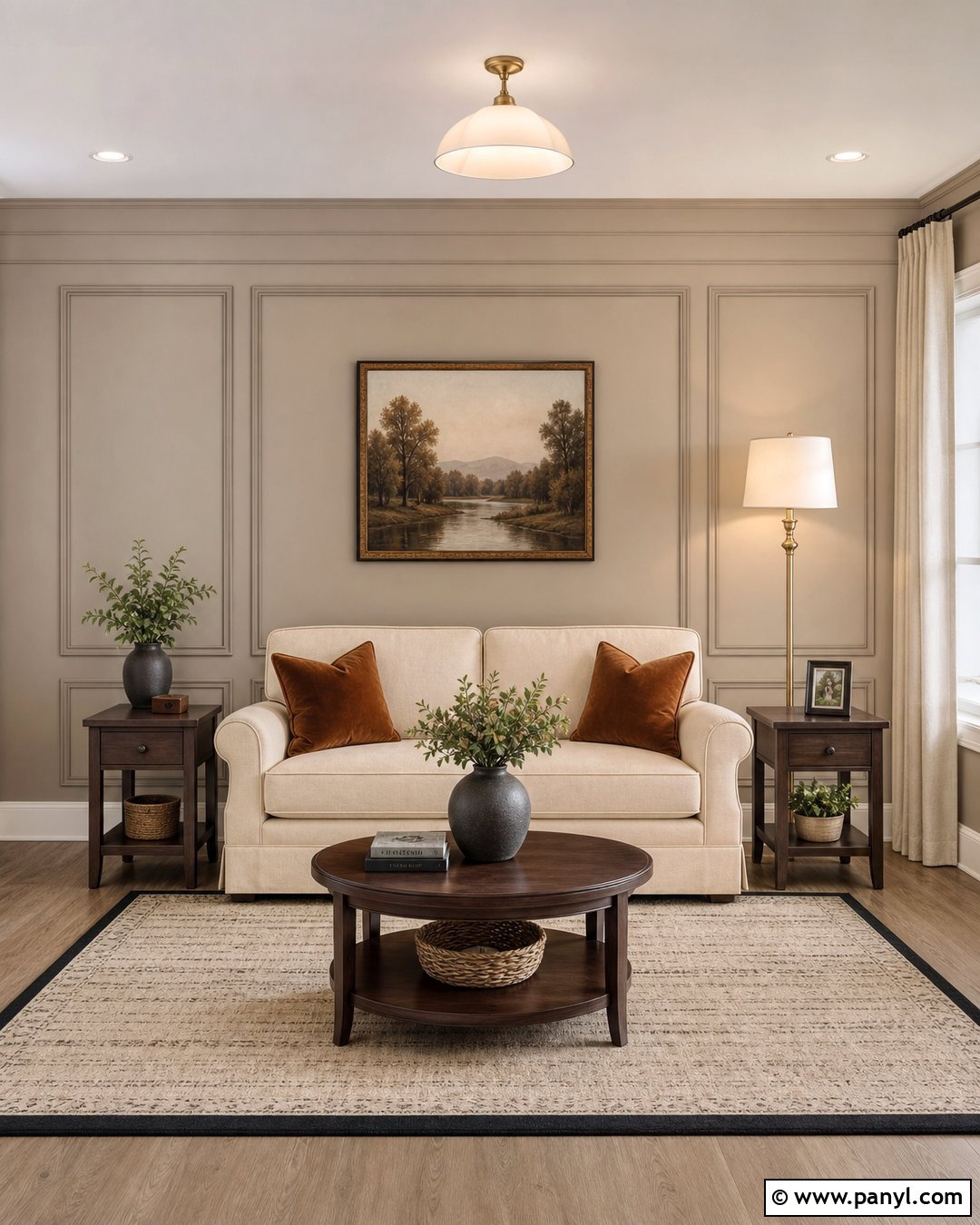 Picture Frame Molding Accent Wall - 25 Small Room Accent Wall Ideas