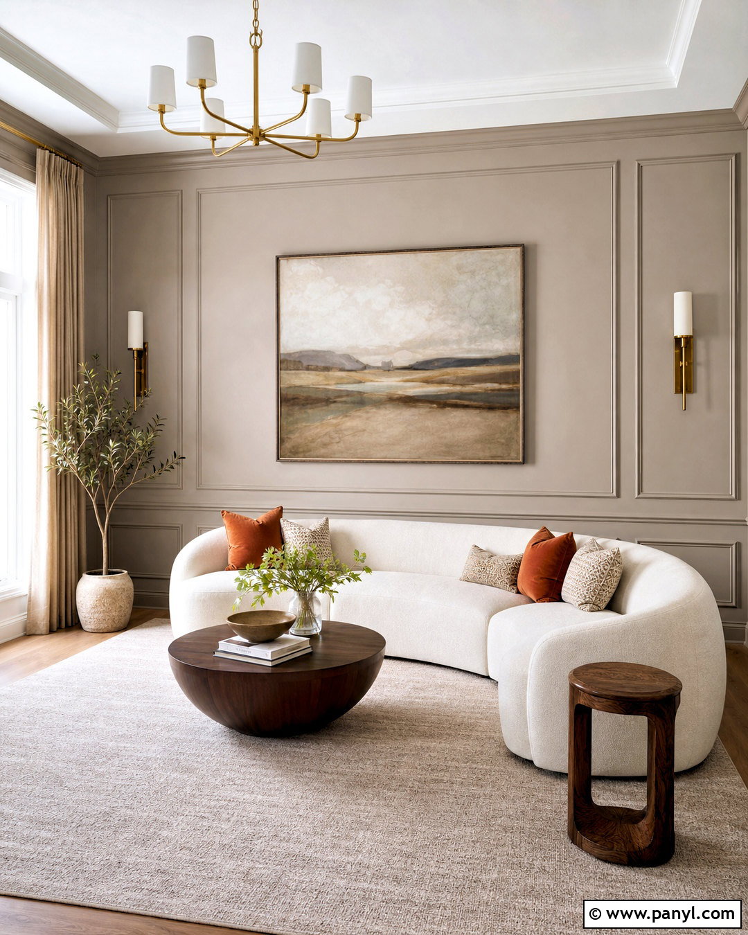 Picture Frame Molding Feature Wall - 20 modern feature wall ideas