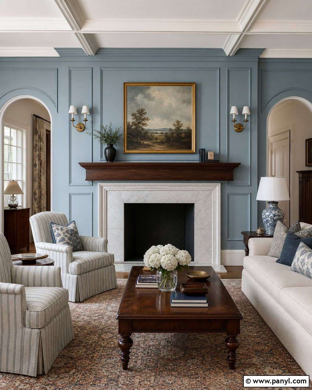 Picture Frame Molding Fireplace Accent Wall - 25 Accent Wall Above Fireplace Ideas