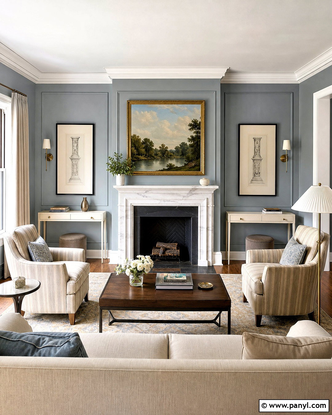 Picture Frame Molding Fireplace Side Walls - 20 fireplace side wall ideas