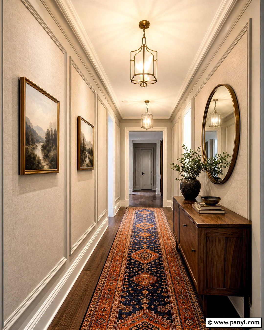 Picture Frame Molding Hallway Wall - 20 adding texture to walls