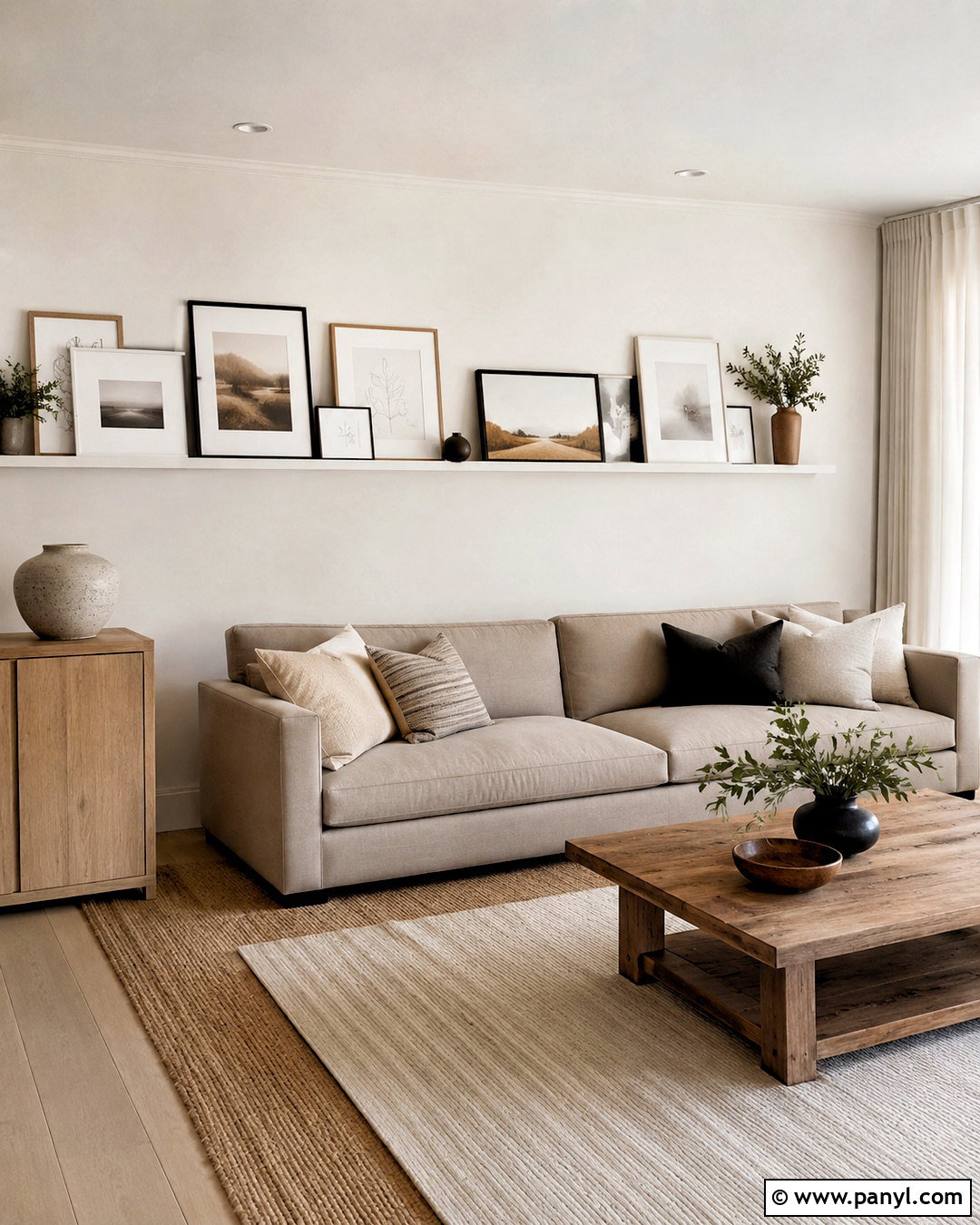 Picture Ledge Wall - 20 minimalist wall design ideas