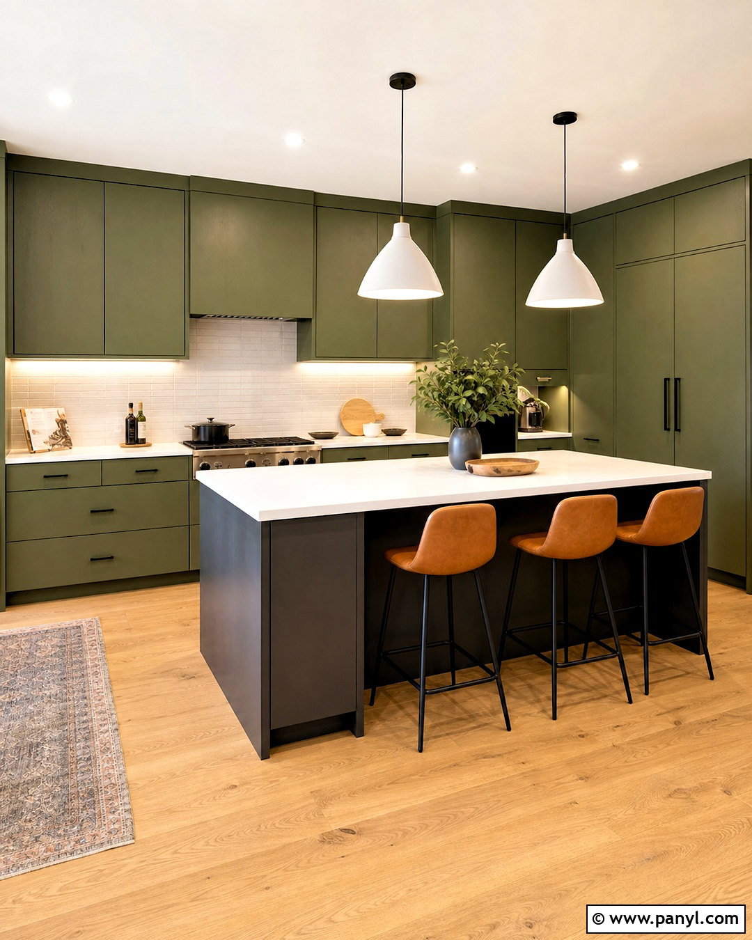 Pine Green And Charcoal - 20 green color palette ideas