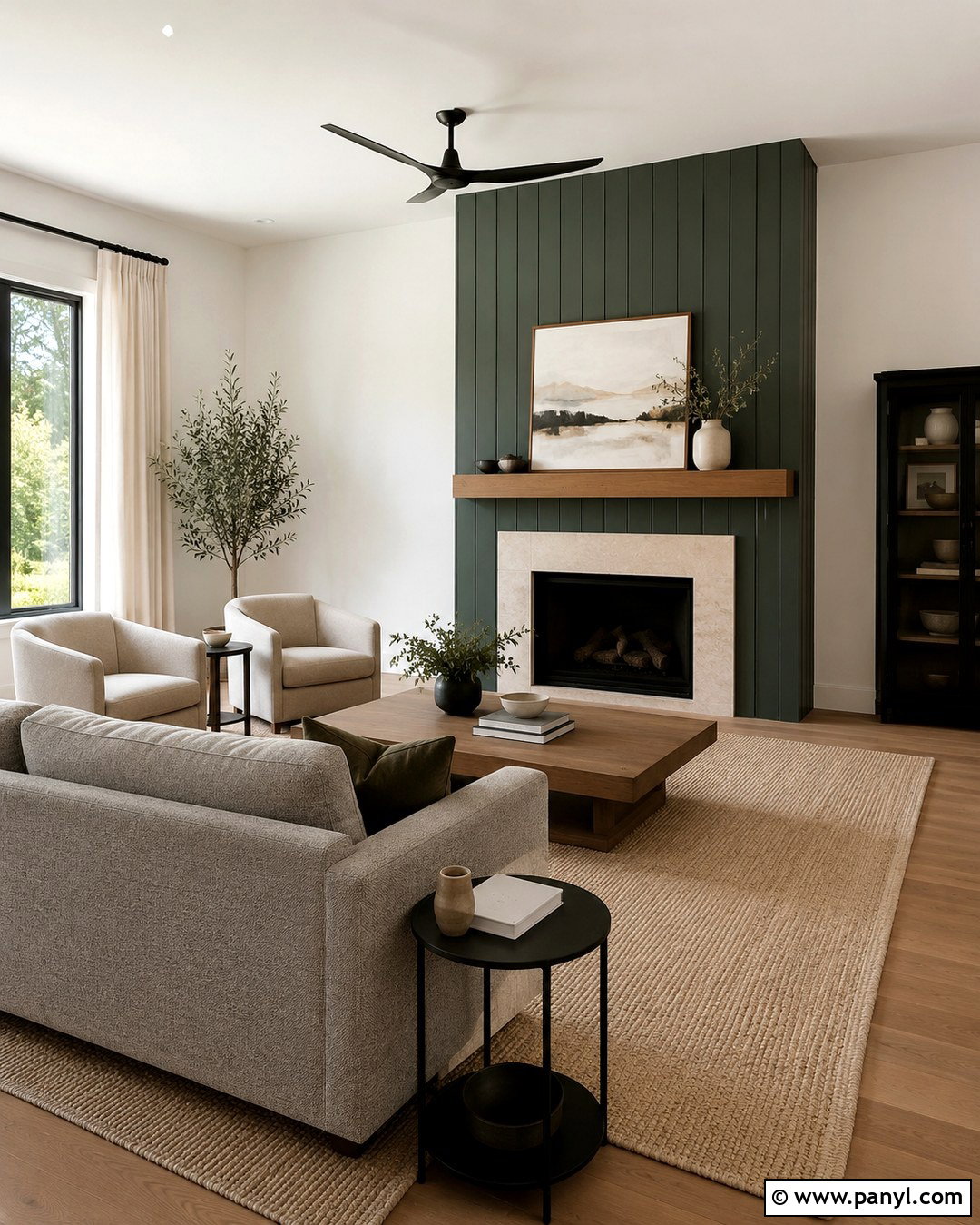 Pine Green Fireplace Wall - 20 Green Fireplace Wall Paint Colors
