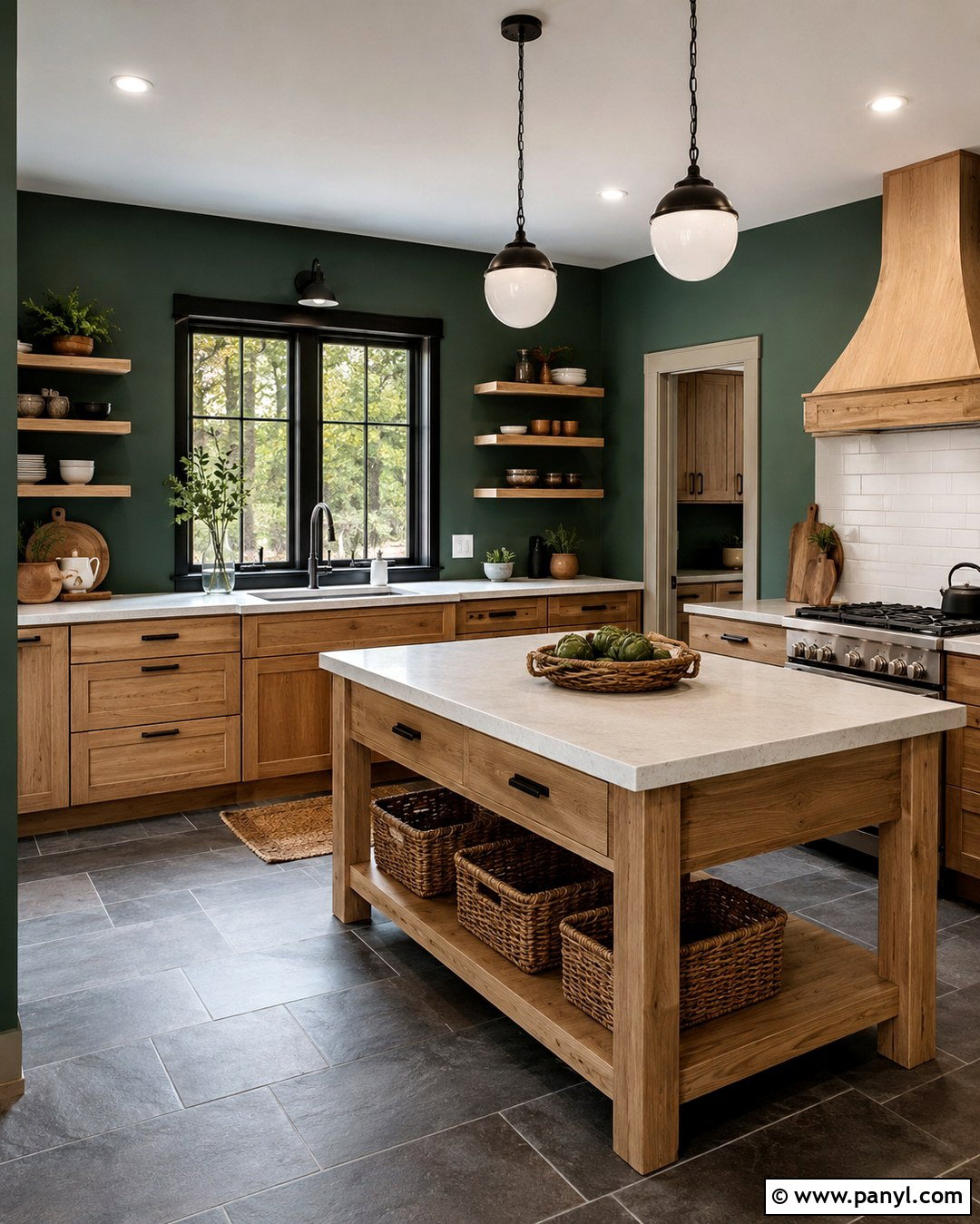 Pine Green Kitchen Walls - 20 Best Green Color For Kitchen Walls