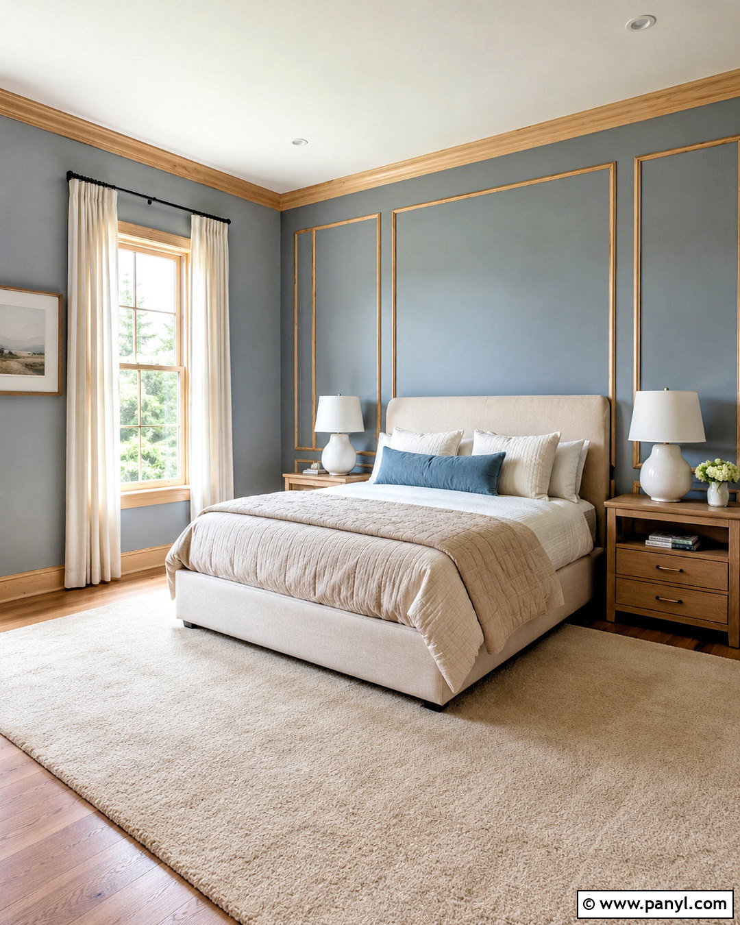 Pine Picture Frame Molding Bedroom - 20 pine trim interior ideas