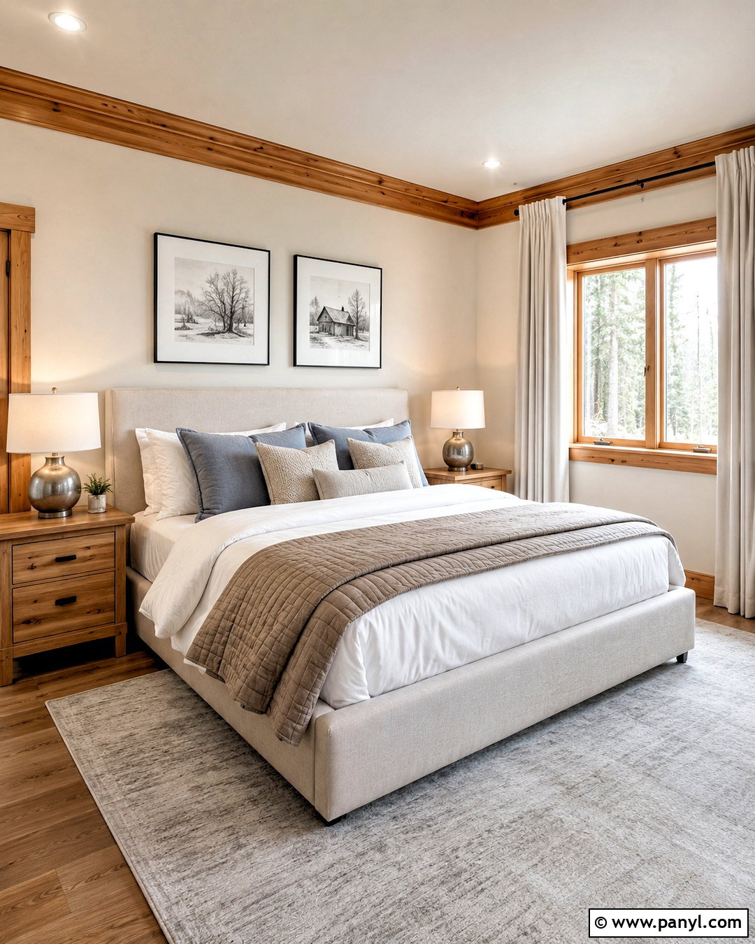 Pine Trim With Soft Greige Walls - 20 pine trim interior ideas