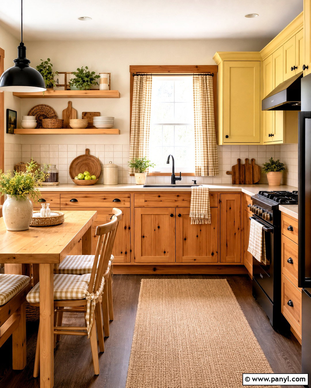 Pine Wood And Butter Yellow - 20 wood colour combination ideas