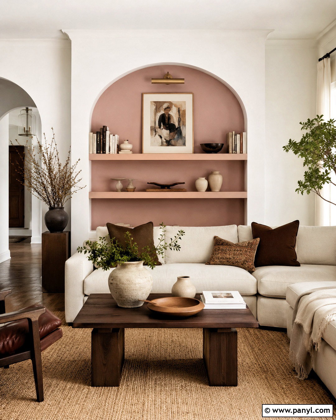 Pink Alcove With White Walls - 20 pink and white walls