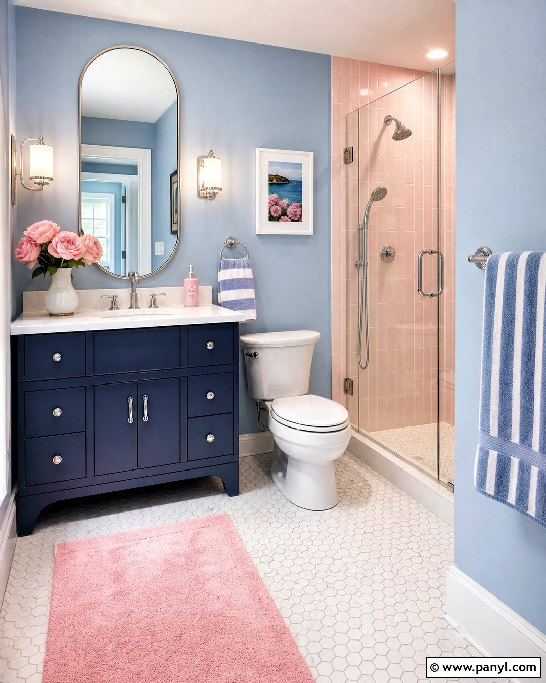 Pink And Blue Bathroom - 20 pink room colors