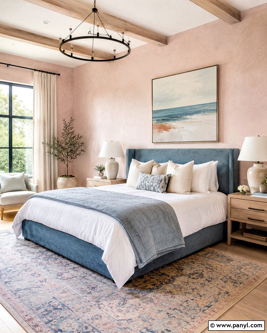 Pink And Blue Limewash Bedroom - 20 pink limewash bedroom ideas