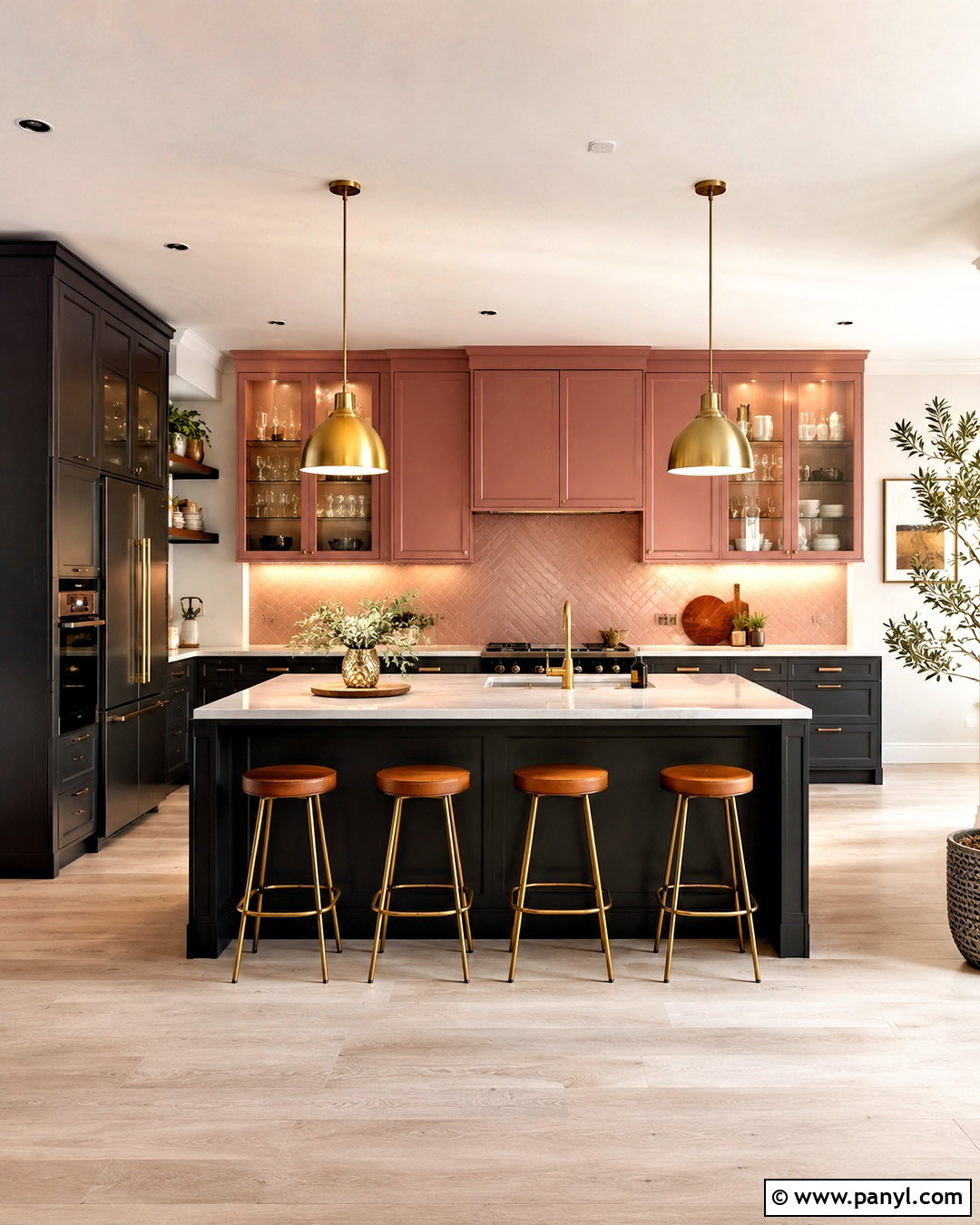 Pink And Dark Grey Kitchen - 20 pink and grey kitchen ideas