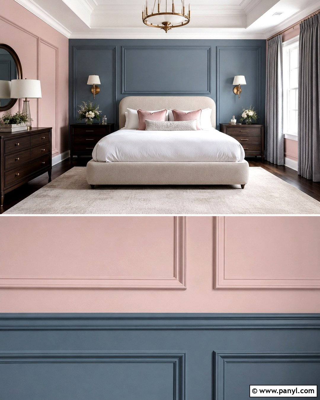 Pink And Gray Bedroom Wall Molding - 20 Pink And Gray Walls