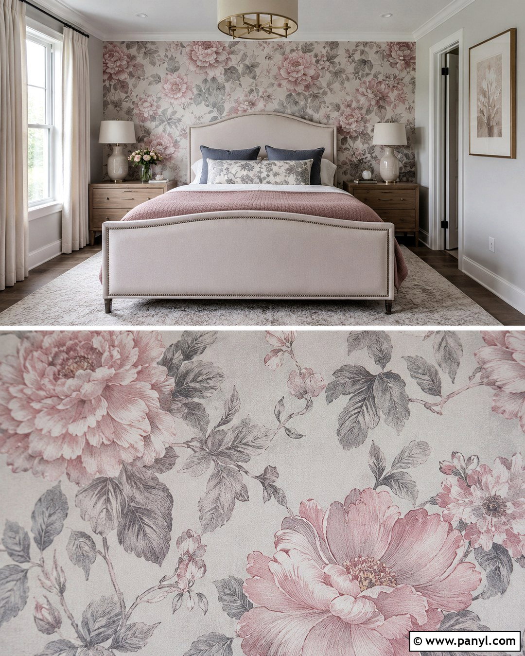 Pink And Gray Floral Wallpaper Walls - 20 Pink And Gray Walls