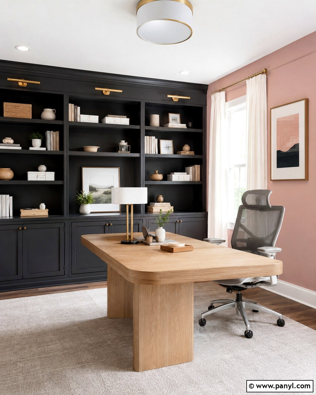 Pink And Gray Home Office Walls - 20 Pink And Gray Walls