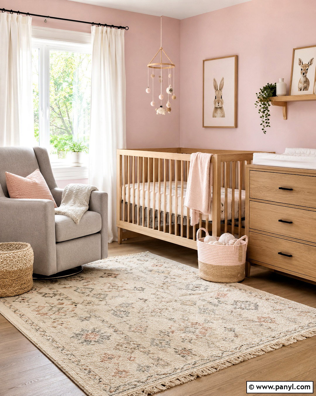 Pink And Gray Nursery Walls - 20 pink room walls
