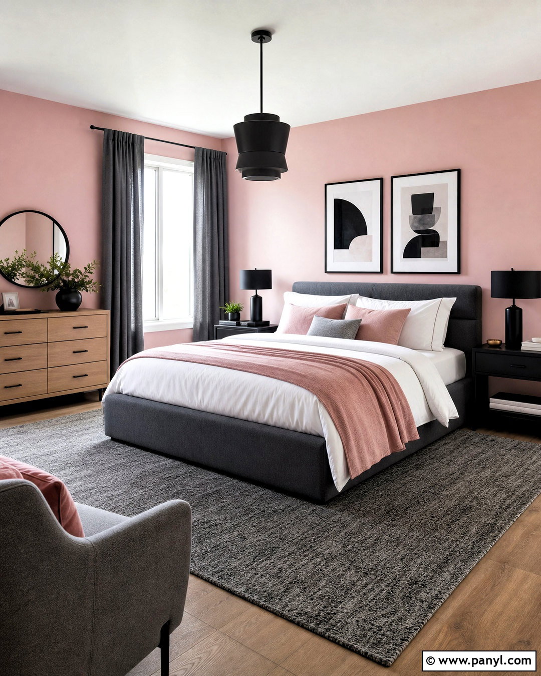 Pink And Gray Room - 20 simple pink room ideas