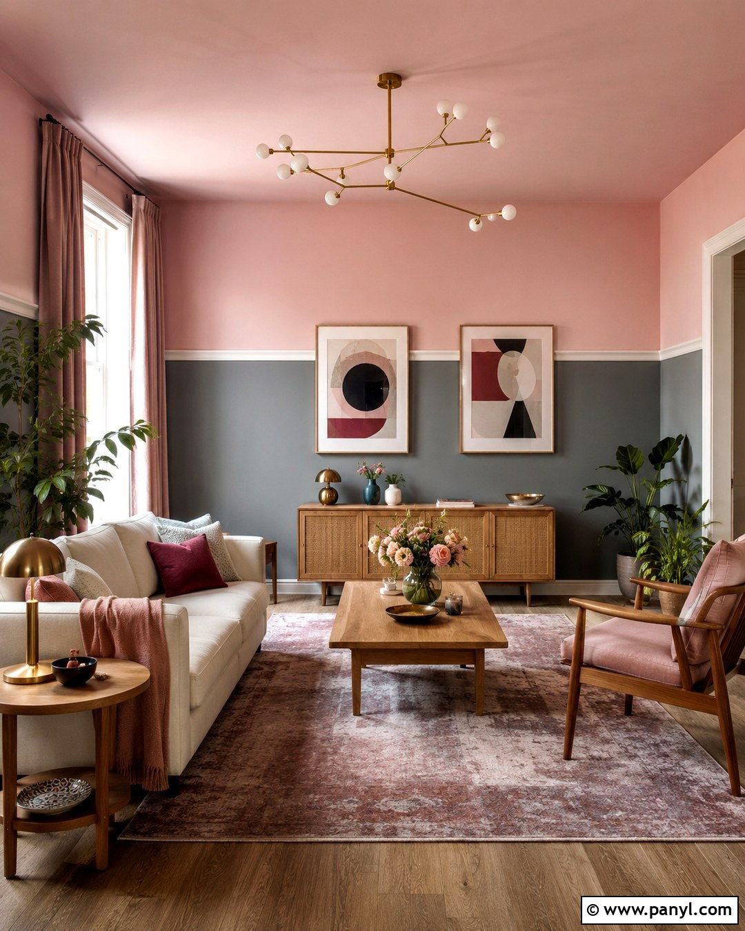 Pink And Gray Two Tone Walls - 20 Pink And Gray Walls