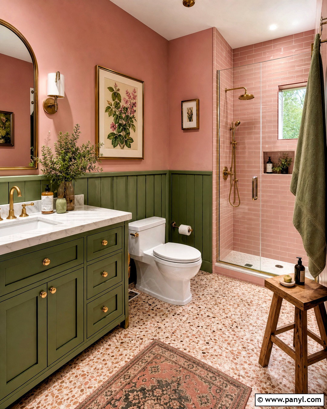 Pink And Green Bathroom - 20 pink bathroom inspo ideas