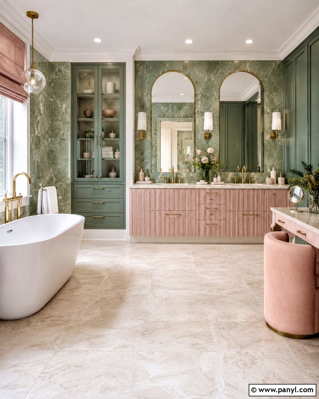 Pink And Green Luxury Bathroom - 20 pink and green bathroom ideas