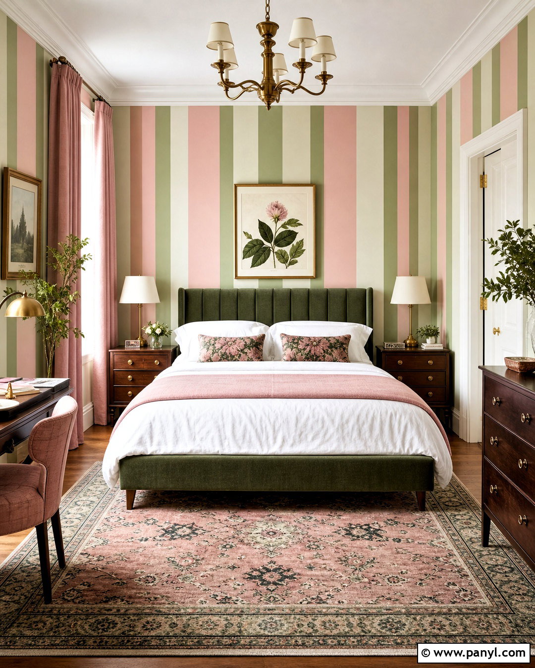 Pink And Green Striped Bedroom - 20 pink striped background ideas