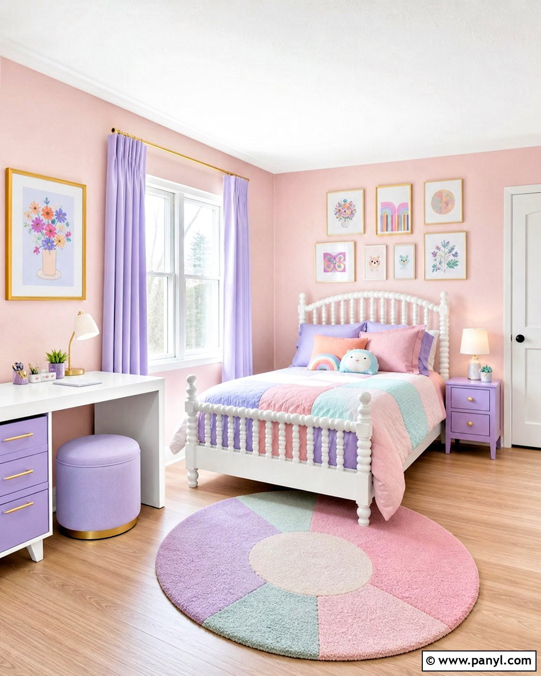Pink And Lavender Girl Bedroom - 20 girl bedroom designs pink ideas