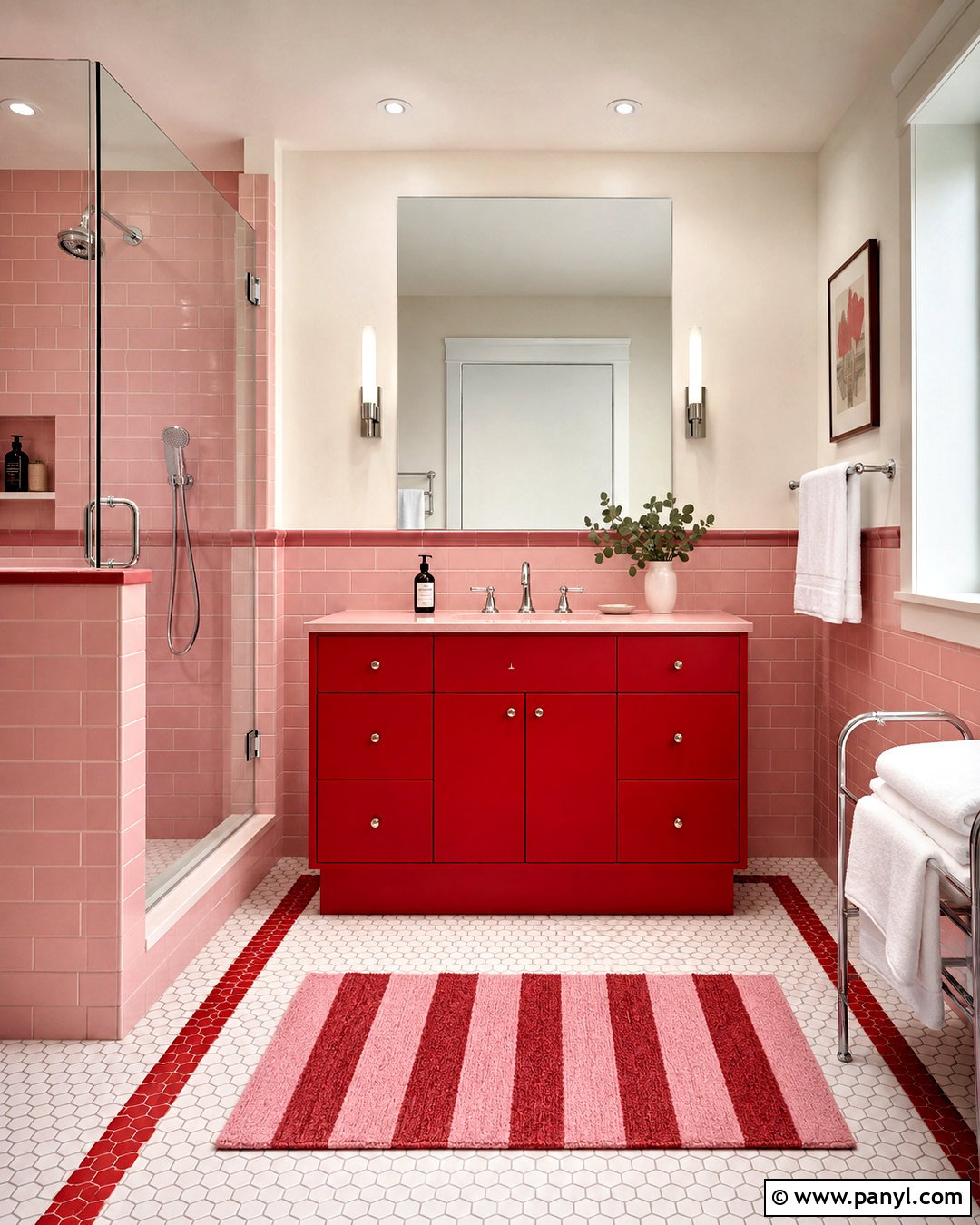 Pink And Red Bathroom - 20 pink bathroom aesthetic ideas