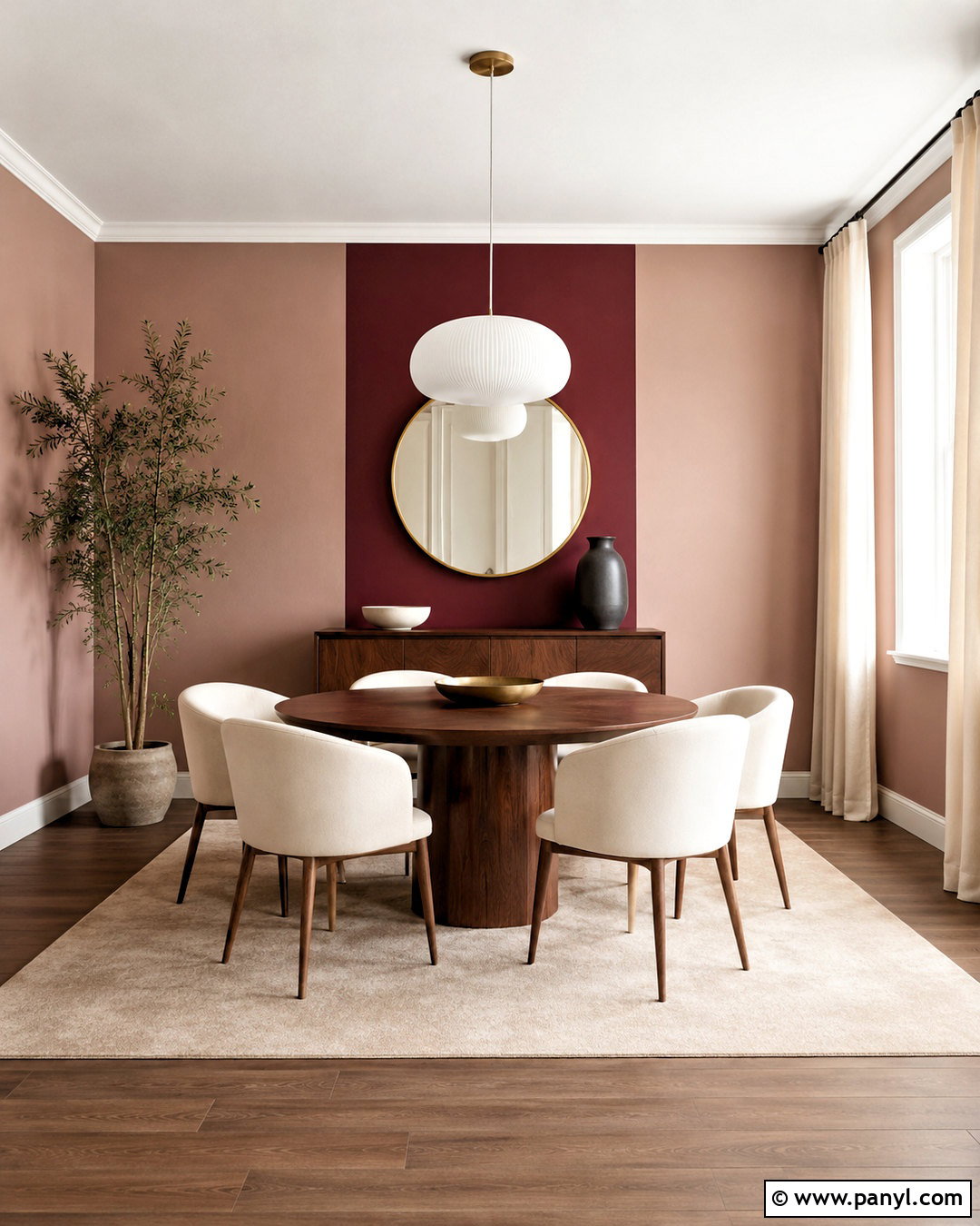 Pink And Red Color Block Wall - 20 colour block walls