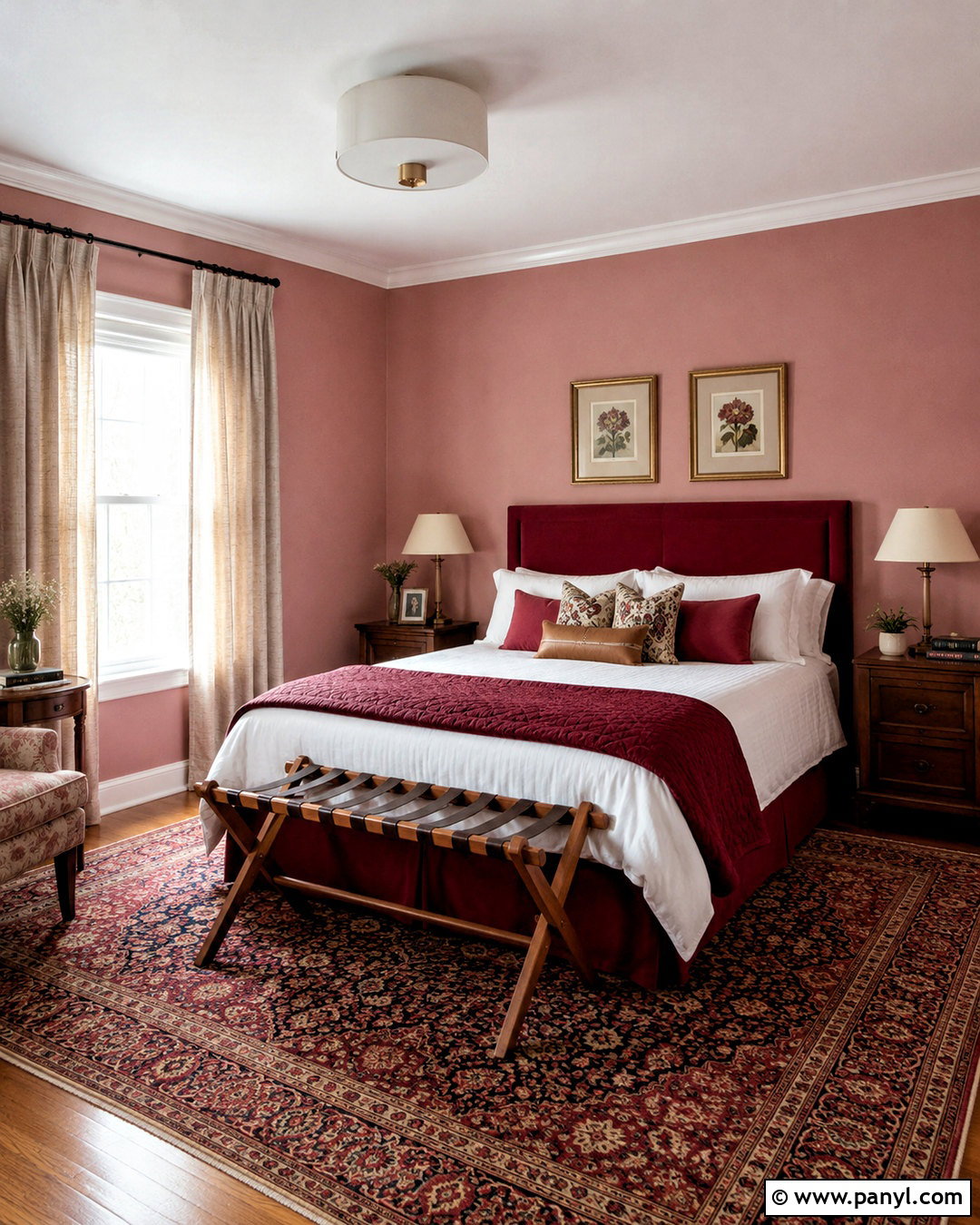 Pink And Red Guest Room Walls - 20 pink room walls
