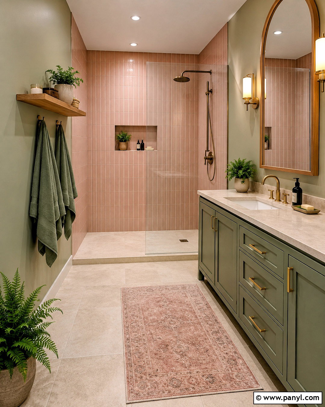 Pink And Sage Bathroom - 20 pink bathroom aesthetic ideas