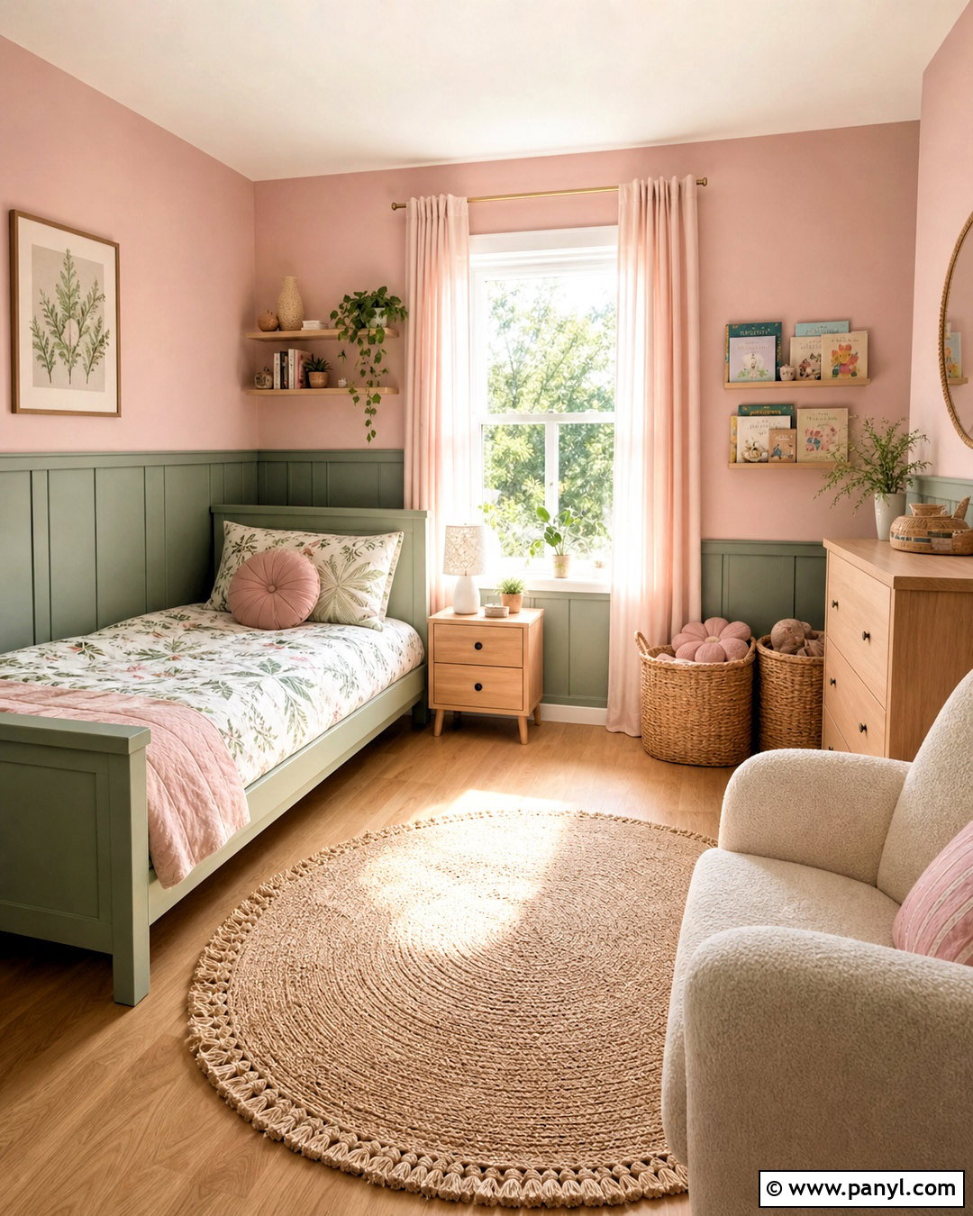 Pink And Sage Green Girl Bedroom - 20 girl bedroom designs pink ideas