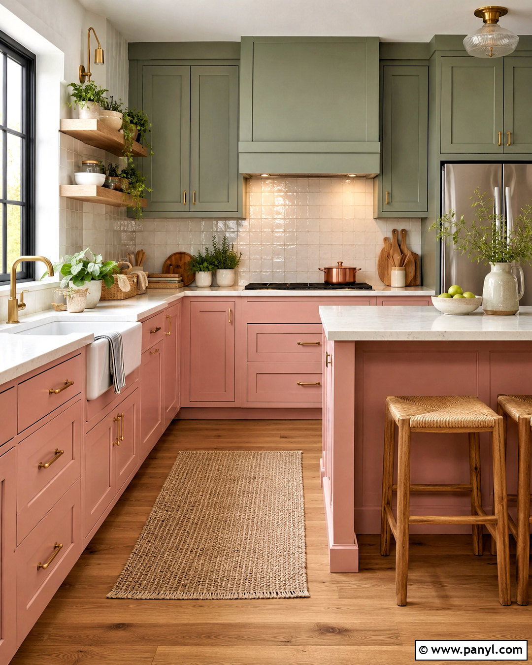 Pink And Sage Green Kitchen - 20 pink kitchen designs