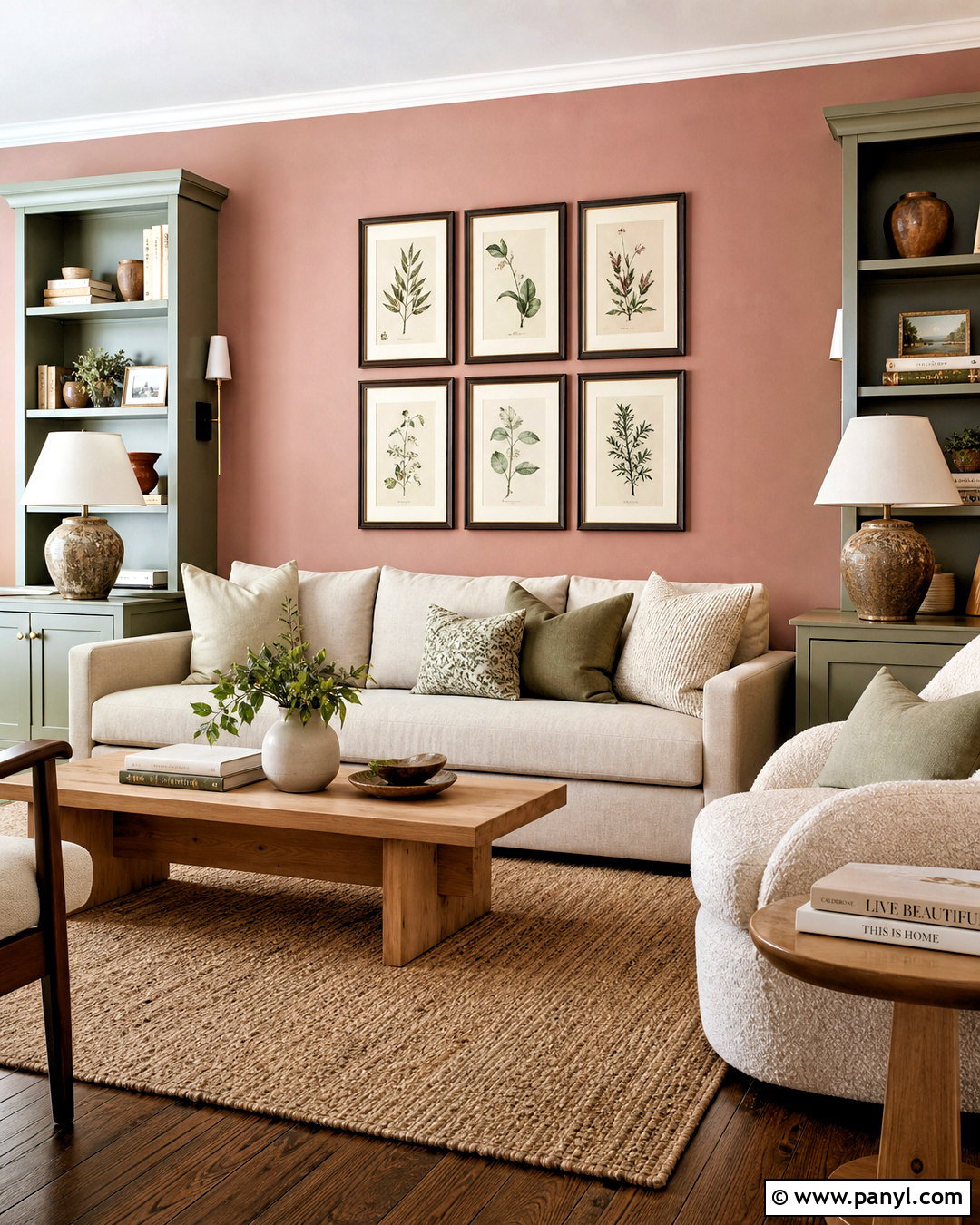 Pink And Sage Green Walls - 20 pink wall design ideas