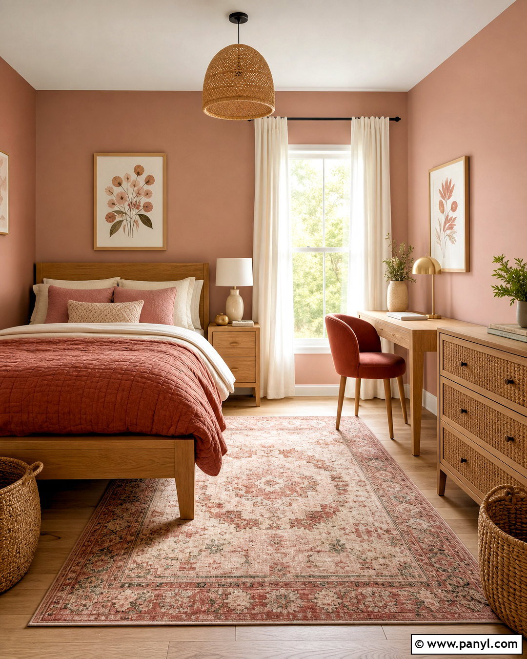 Pink And Terracotta Girl Bedroom - 20 girl bedroom designs pink ideas