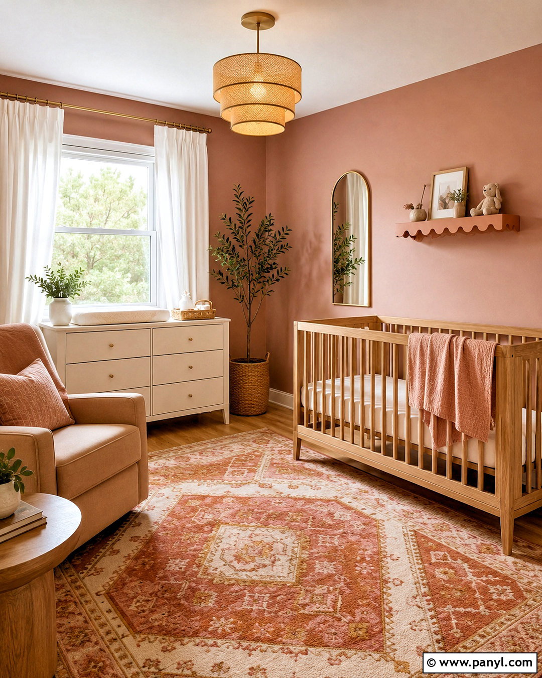 Pink And Terracotta Nursery Room - 20 nursery room design ideas