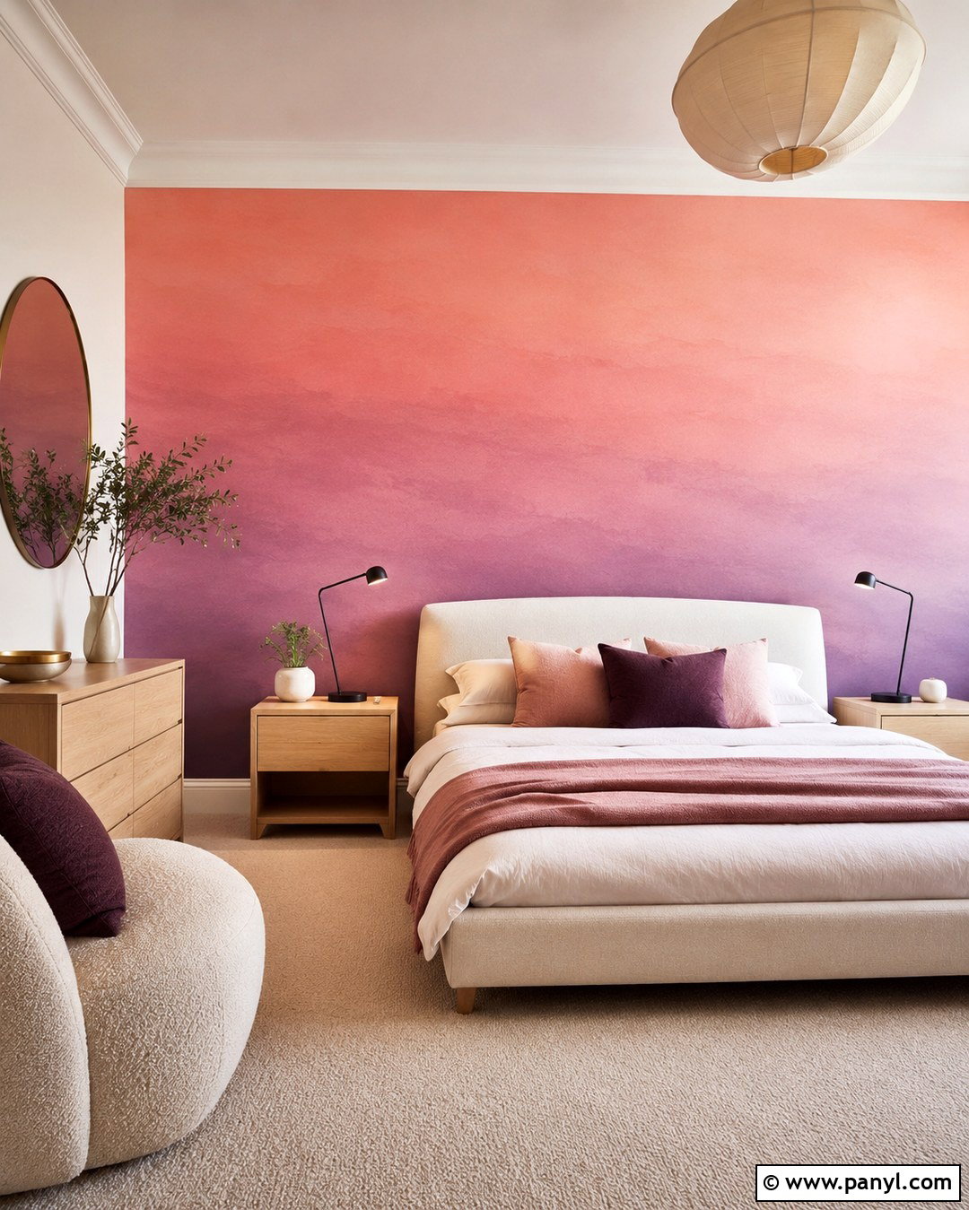 20 Pink And Purple Ombre Wall Ideas for Dreamy Rooms You’ll Love