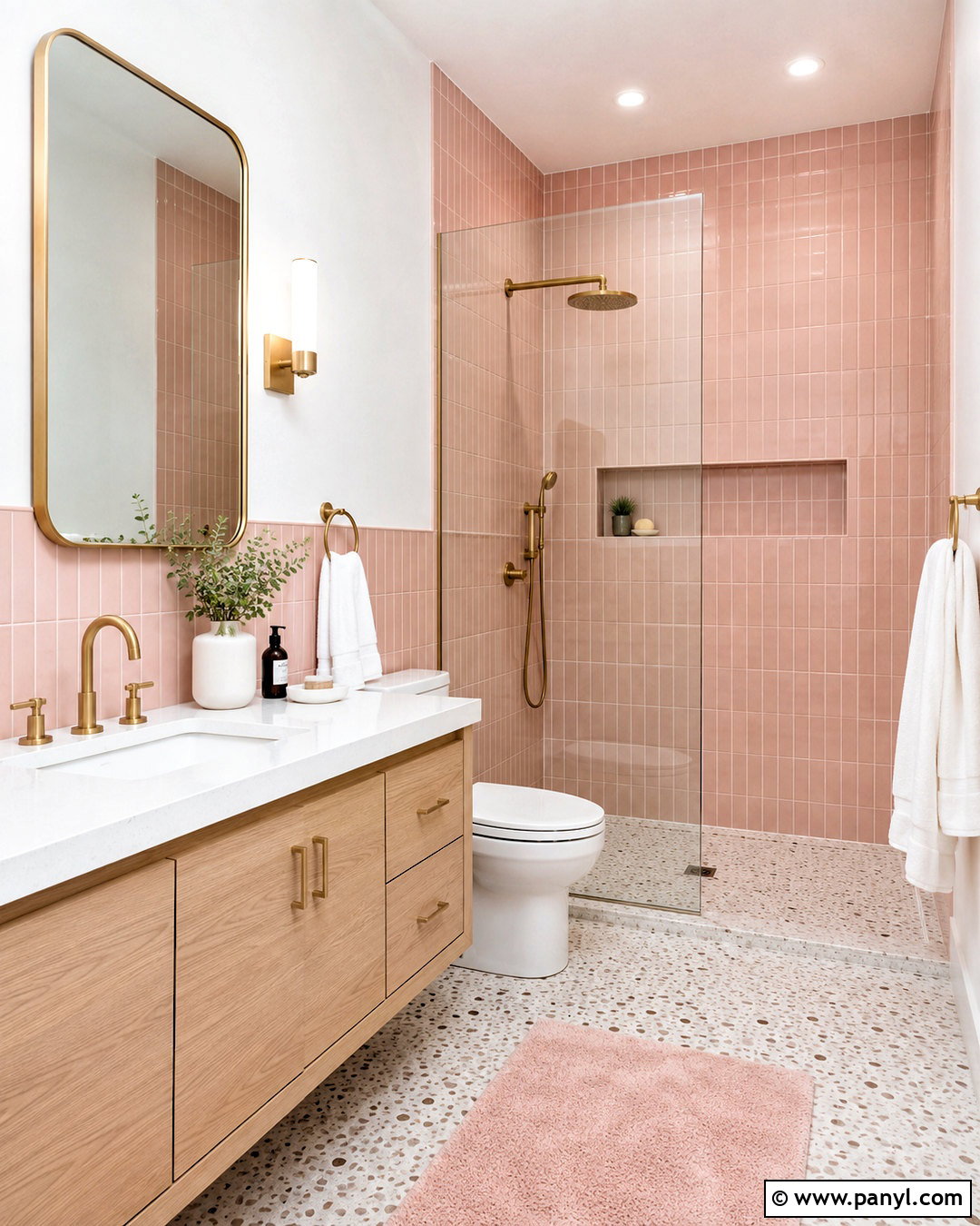Pink And White Bathroom Tile Walls - 20 pink and white walls
