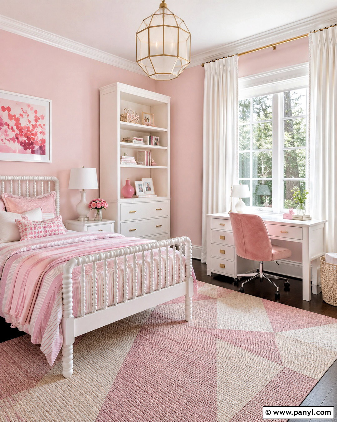 Pink And White Girls Bedroom - 20 pink bedrooms for girls kids