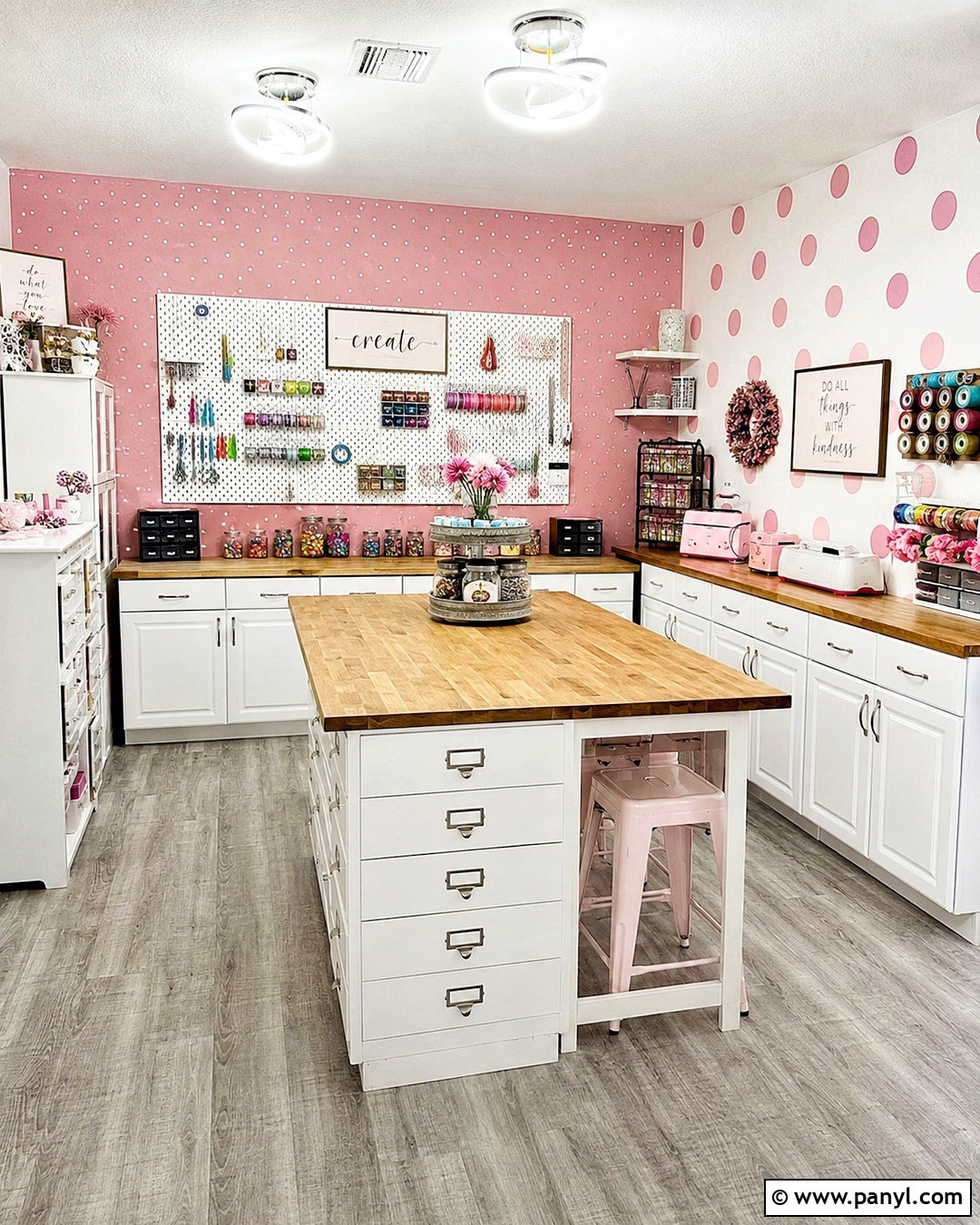 Pink And White Polka Dot Wallpaper Craft Room - 20 pink and white polka dots wallpaper ideas