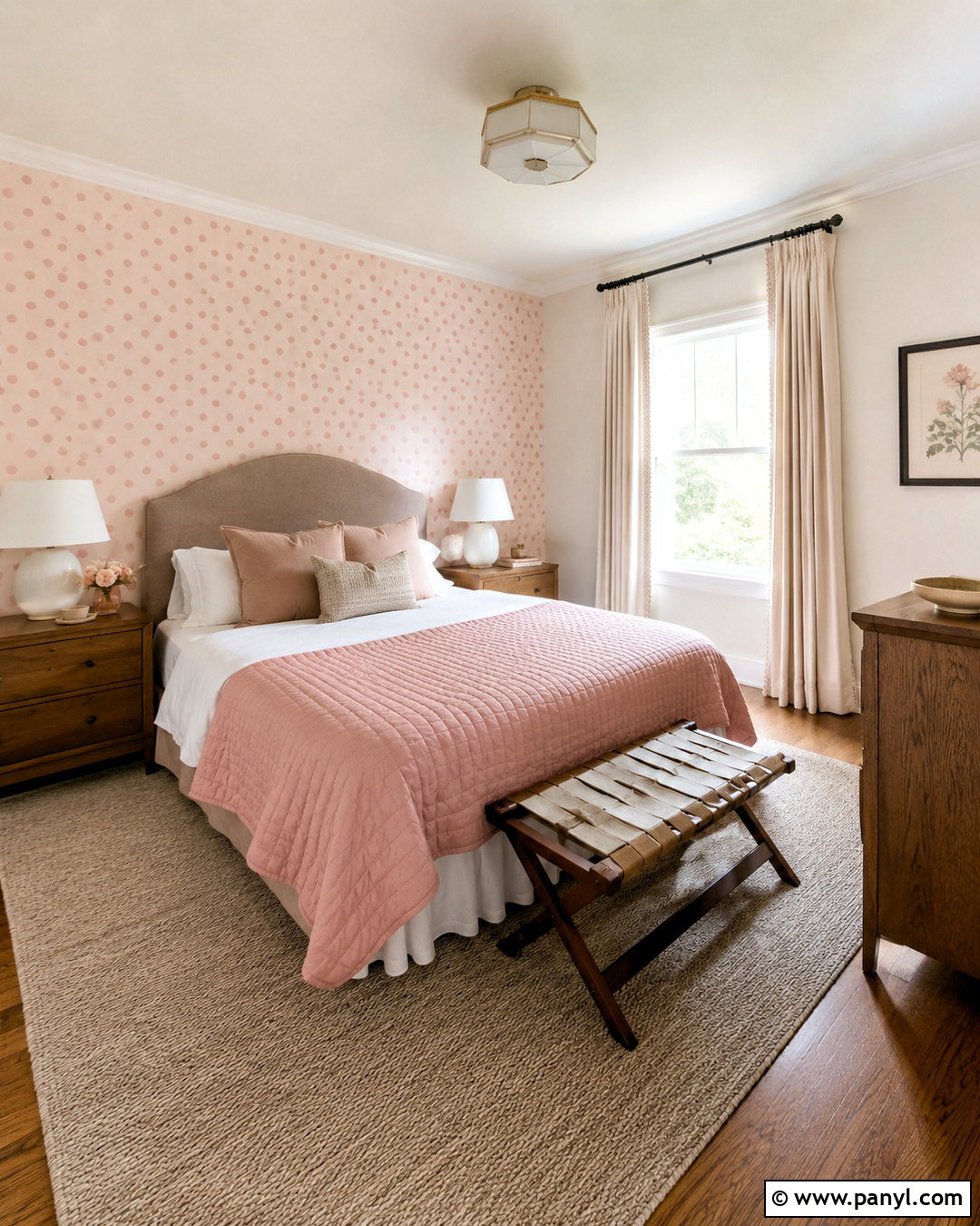 Pink And White Polka Dot Wallpaper Guest Bedroom - 20 pink and white polka dots wallpaper ideas