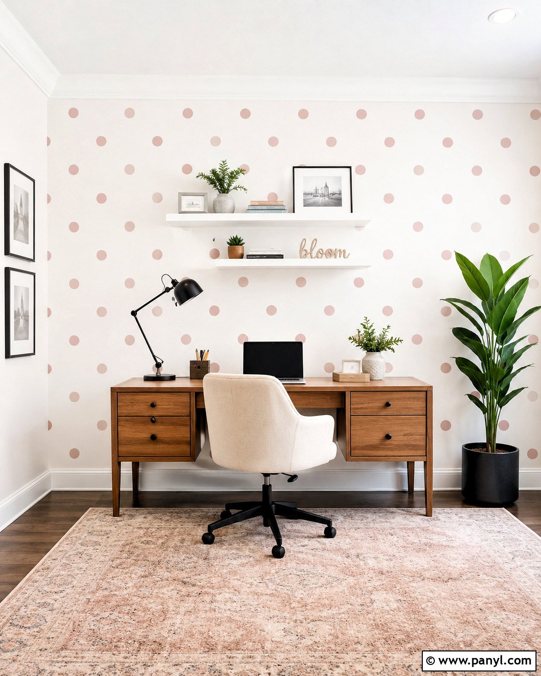 Pink And White Polka Dot Wallpaper Home Office - 20 pink and white polka dots wallpaper ideas