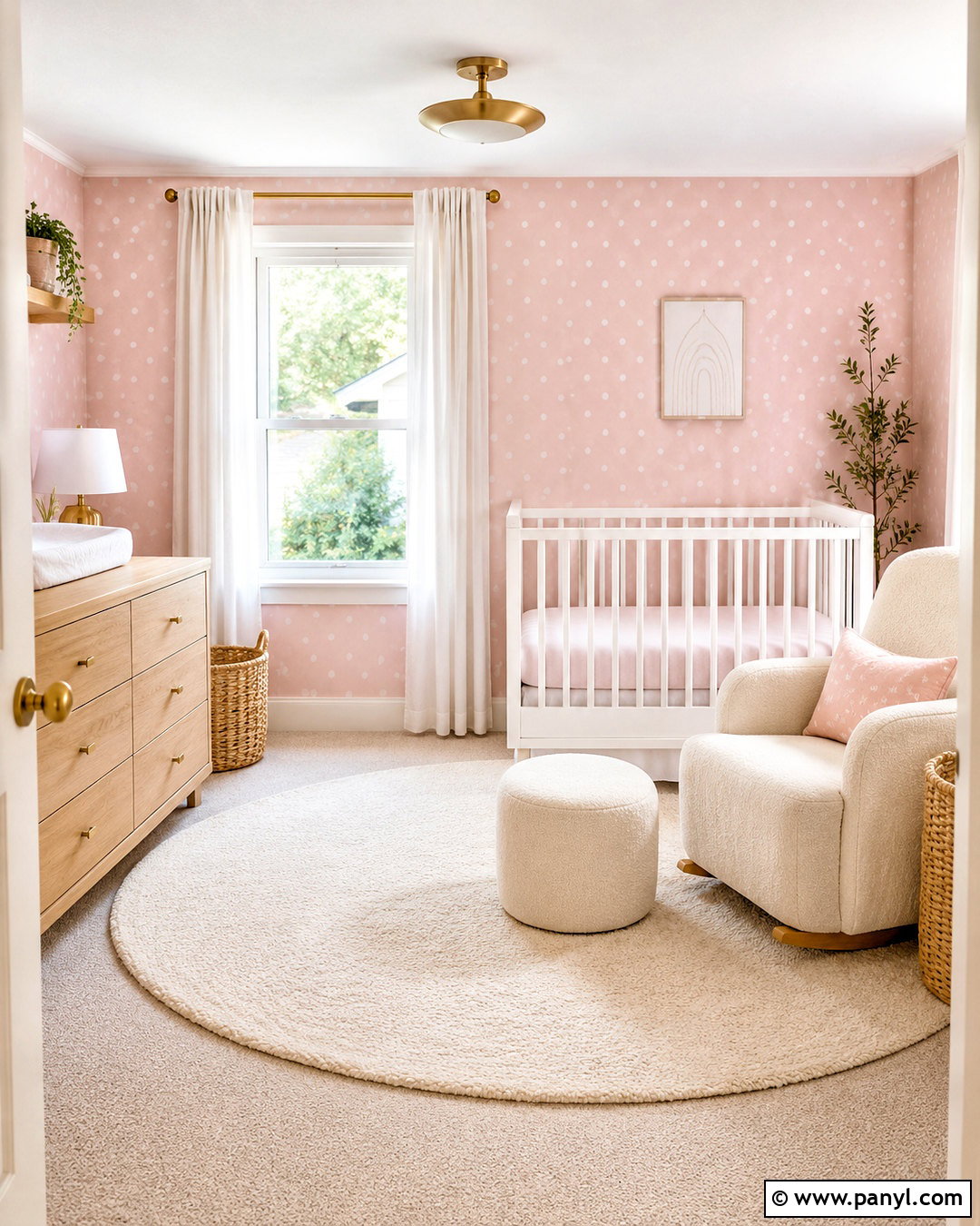 Pink And White Polka Dot Wallpaper Nursery - 20 pink and white polka dots wallpaper ideas
