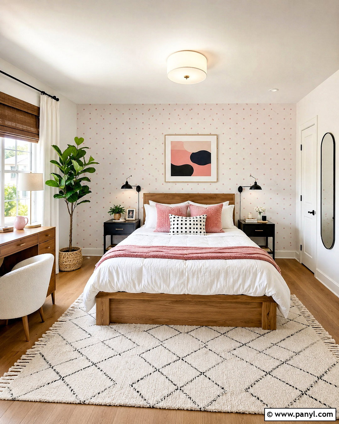 Pink And White Polka Dot Wallpaper Teen Bedroom - 20 pink and white polka dots wallpaper ideas