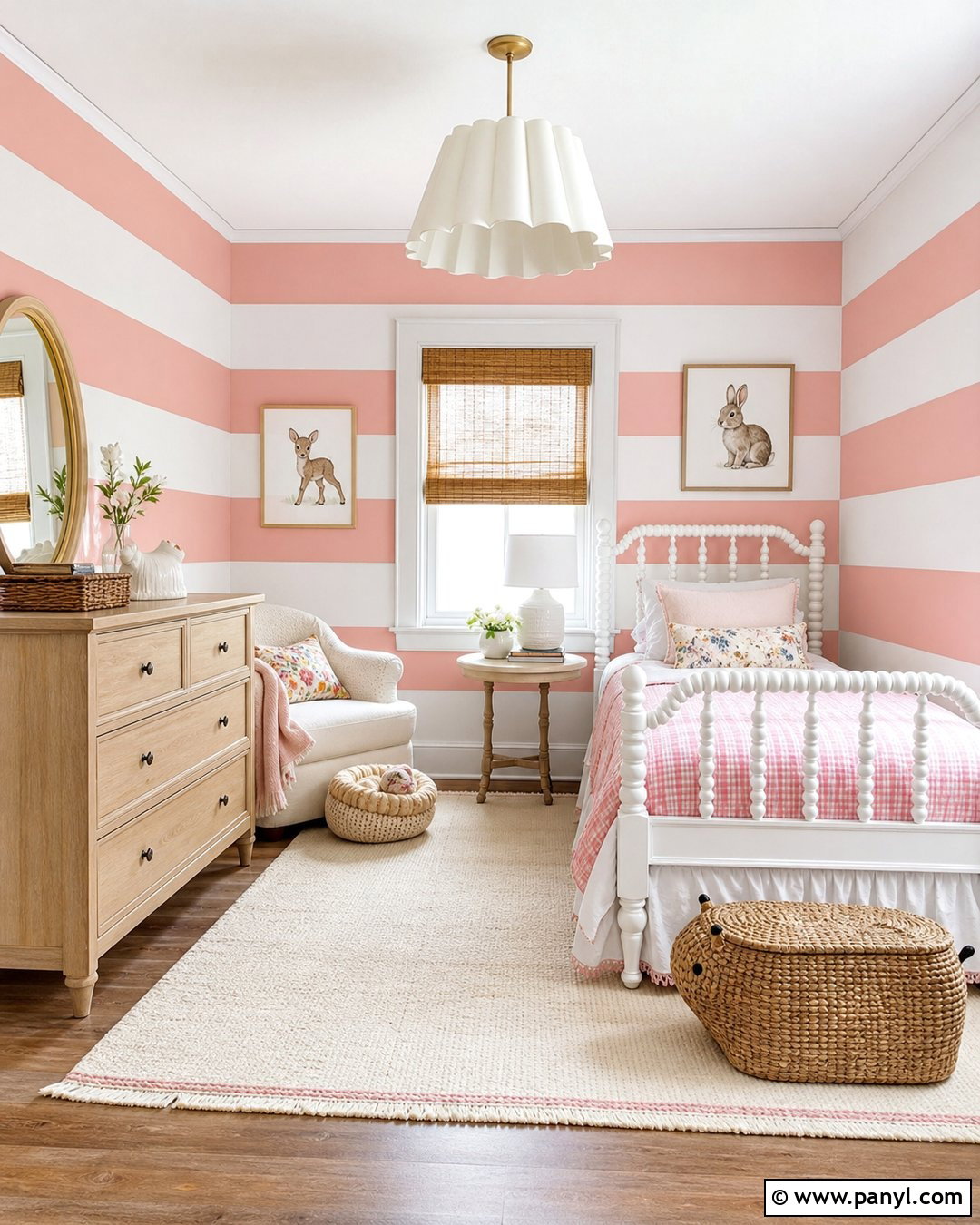Pink And White Striped Walls - 25 White Pink Walls