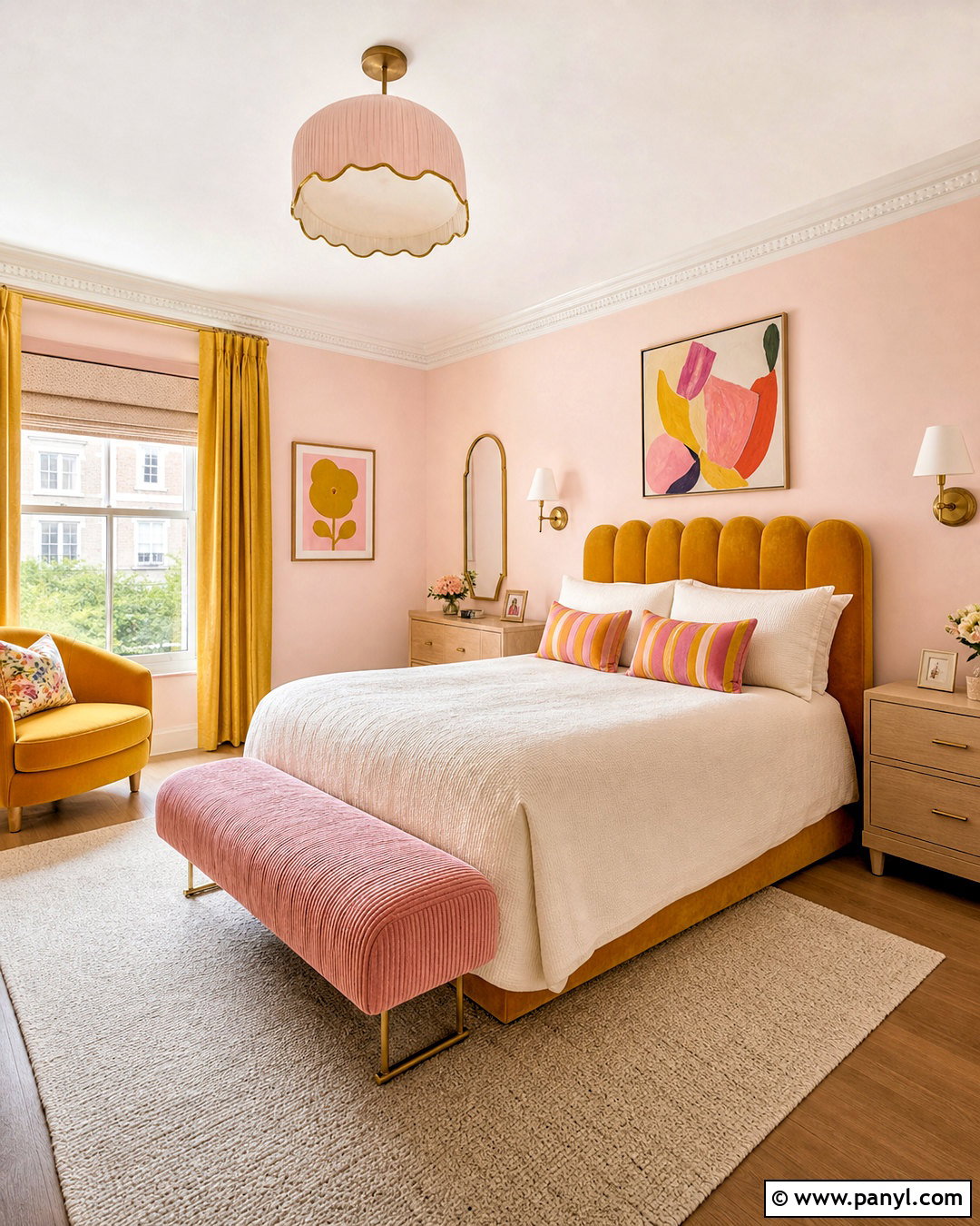 Pink And Yellow Bedroom - 20 yellow bedroom aesthetic ideas