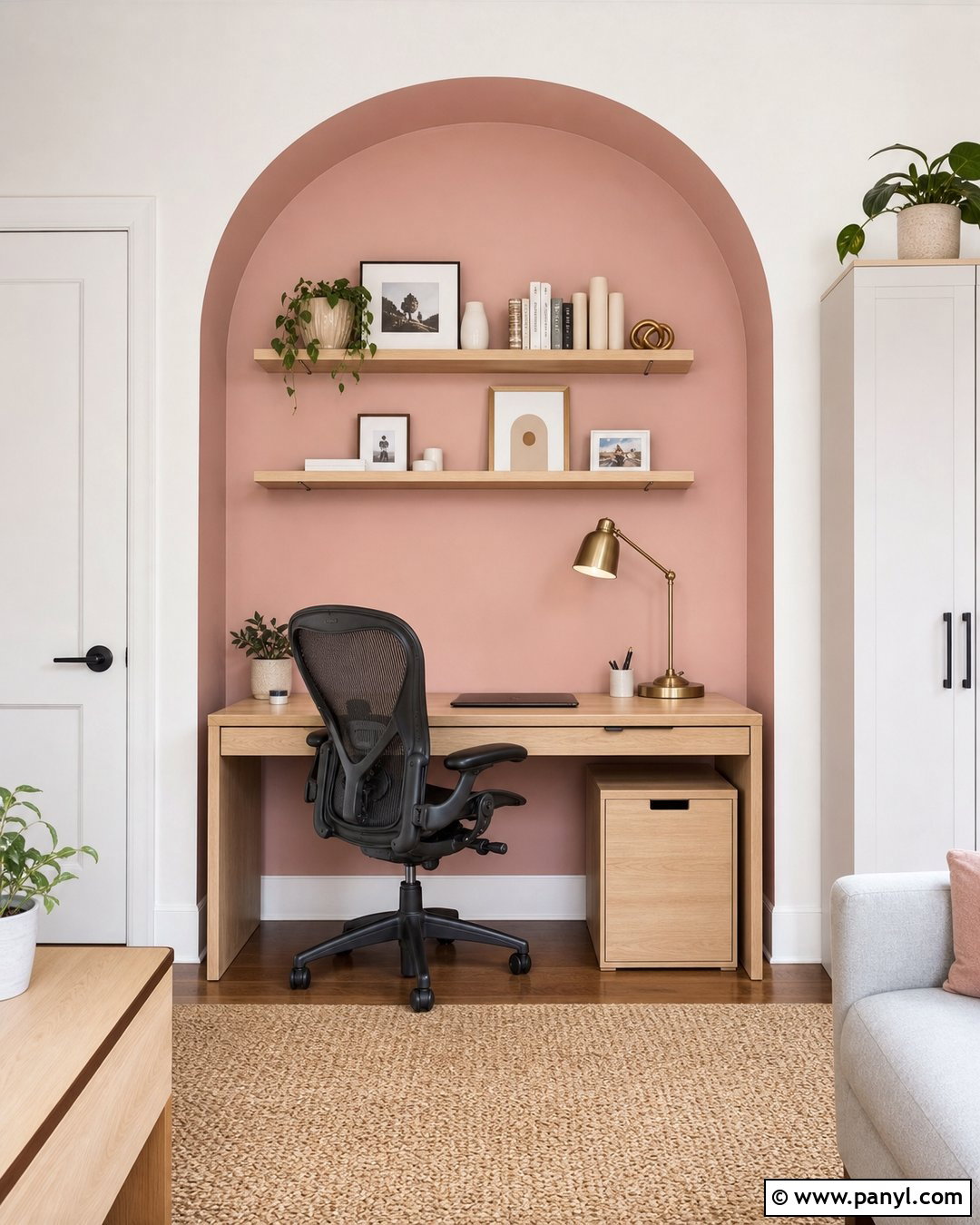 Pink Arch Accent Wall - 35 pink accent walls