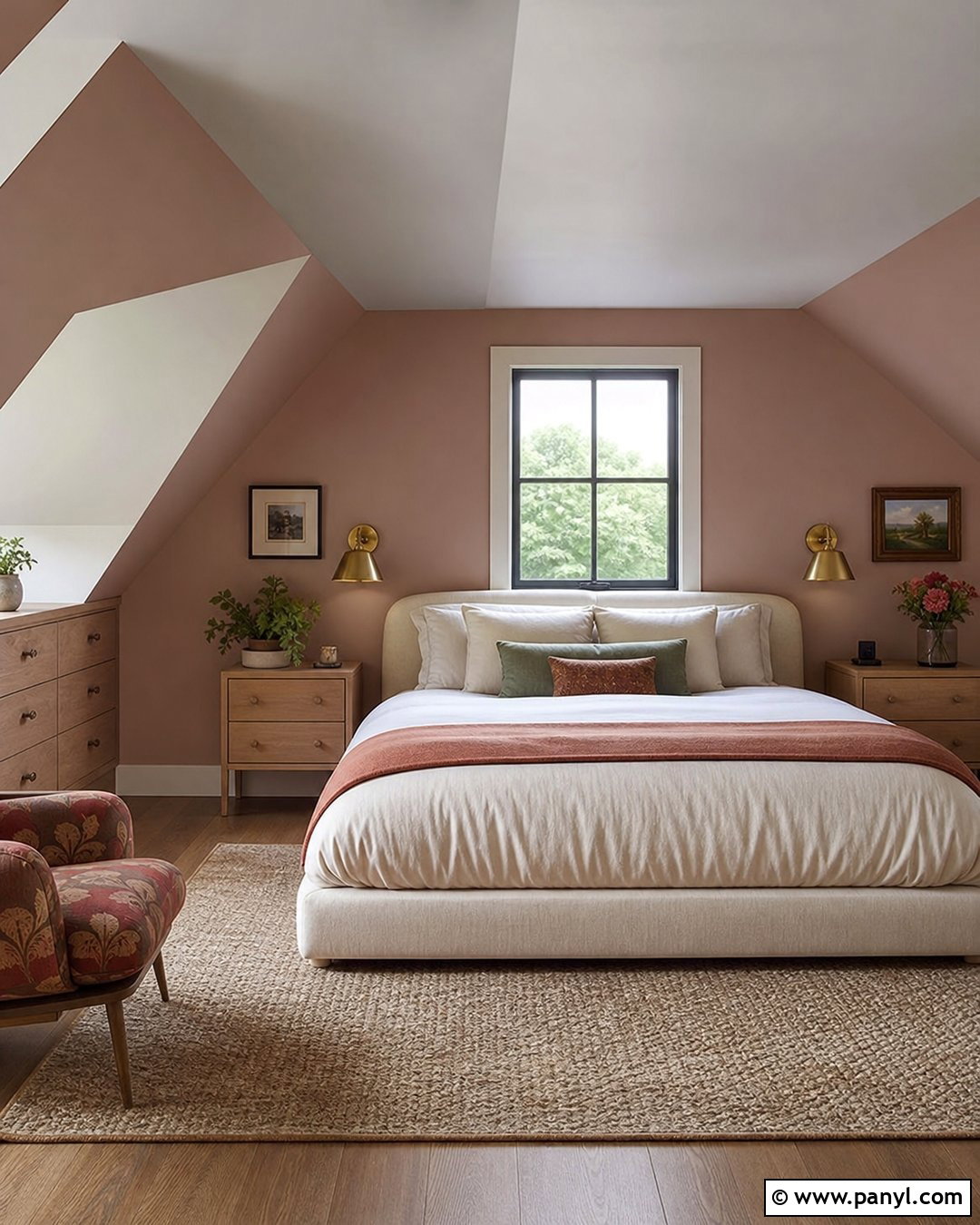 Pink Attic Bedroom Walls - 50 Pink Wall Ideas