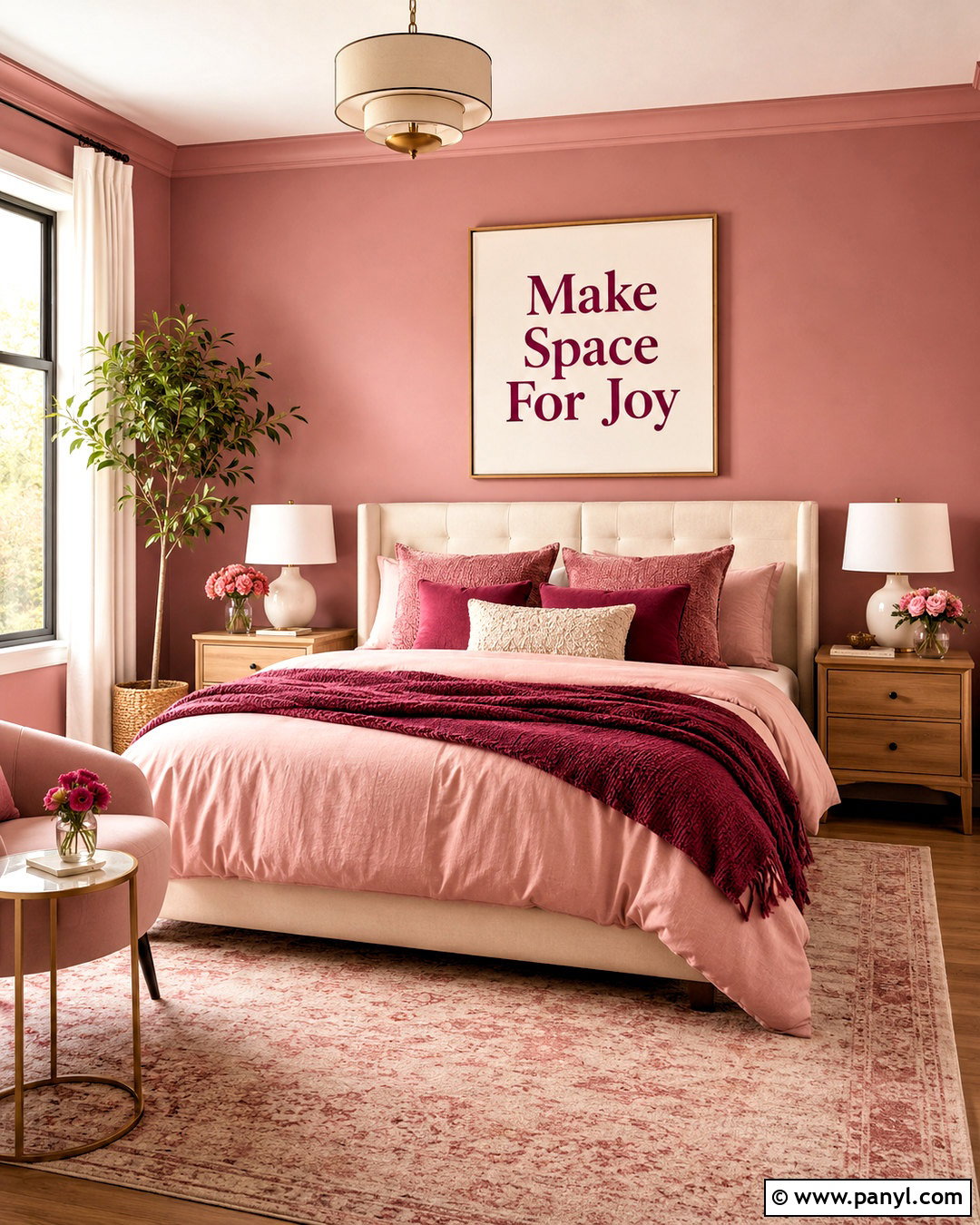 Pink Bedroom Cozy Quote Wallpaper - 40 pink wallpaper with quotes